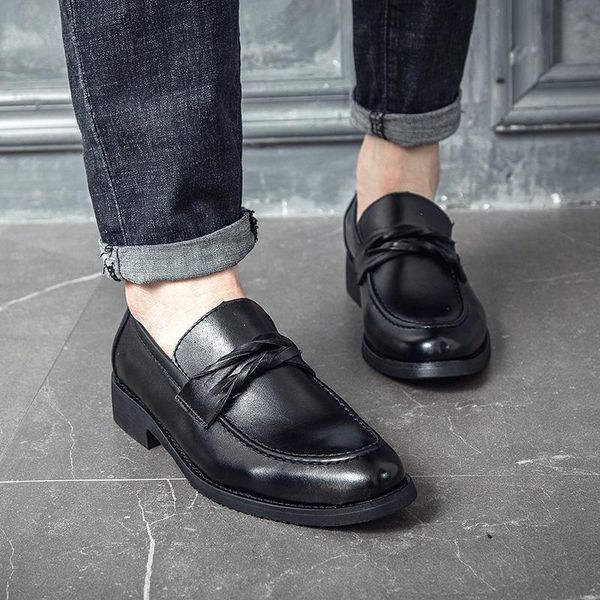 dress shoes 2021 men gentlemen leather formal business office wedding slip on flats loafers a54-92, Black
dress shoes 2021 men gentlemen leather formal business office wedding slip on flats loafers a54-92, Black