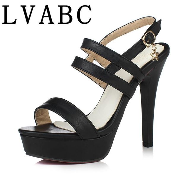 ankle strap heels women sandals summer shoes open toe chunky high party dress big size 33, Black
ankle strap heels women sandals summer shoes open toe chunky high party dress big size 33, Black