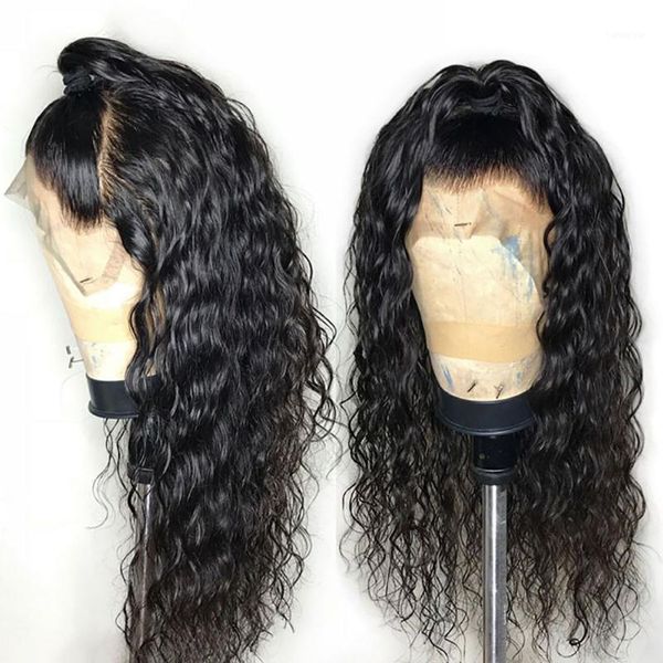 abijale lace front human hair wigs for black women water wave wig 13x1 t part with baby 150% remy1, Black;brown
abijale lace front human hair wigs for black women water wave wig 13x1 t part with baby 150% remy1, Black;brown