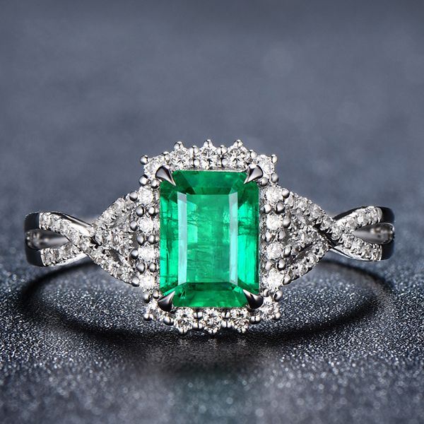european and american fashion highend zhenrong new inlaid emerald square princess ring european and american fashion engagement open ring f, Silver
european and american fashion highend zhenrong new inlaid emerald square princess ring european and american fashion engagement open ring f, Silver