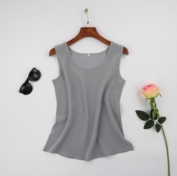 tanks women's 100% pure silk tank blouse shirt sleeveless vest l xl 2xl jn006, White
tanks women's 100% pure silk tank blouse shirt sleeveless vest l xl 2xl jn006, White