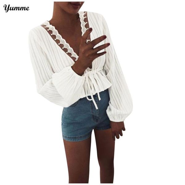 women's blouses & shirts women hollow out vintage casual elegant solid lantern long sleeve waist lace up blusas #lr4, White
women's blouses & shirts women hollow out vintage casual elegant solid lantern long sleeve waist lace up blusas #lr4, White