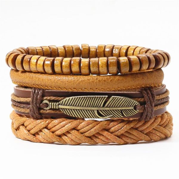 tennis 4 pcs/set bronze black feather words motorcycle charm wrap leather bracelets women men femme homme male jewelry, Golden;silver
tennis 4 pcs/set bronze black feather words motorcycle charm wrap leather bracelets women men femme homme male jewelry, Golden;silver