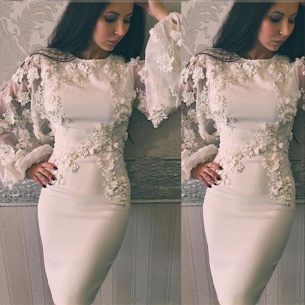 2021 short prom dresses jewel neck lace appliques with flowers satin knee length long sleeves white party graduation cocktail homecoming gow, Black
2021 short prom dresses jewel neck lace appliques with flowers satin knee length long sleeves white party graduation cocktail homecoming gow, Black