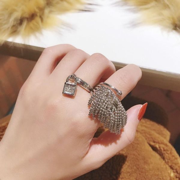 luxury party tassel lock rings for women men inlay adjustable ring fashion jewelry crl079 cluster, Golden;silver
luxury party tassel lock rings for women men inlay adjustable ring fashion jewelry crl079 cluster, Golden;silver