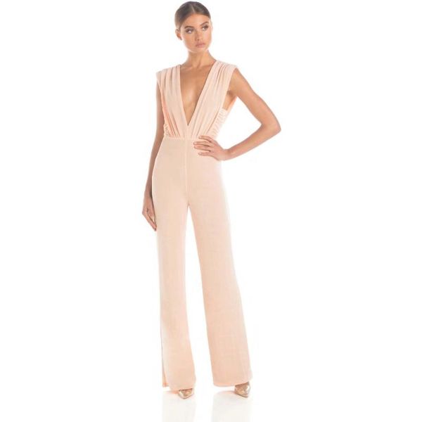 women's jumpsuits & rompers 2021 est women summer pink green v neck sleeveless bandage jumpsuit knitted full length bodysuit, Black;white
women's jumpsuits & rompers 2021 est women summer pink green v neck sleeveless bandage jumpsuit knitted full length bodysuit, Black;white