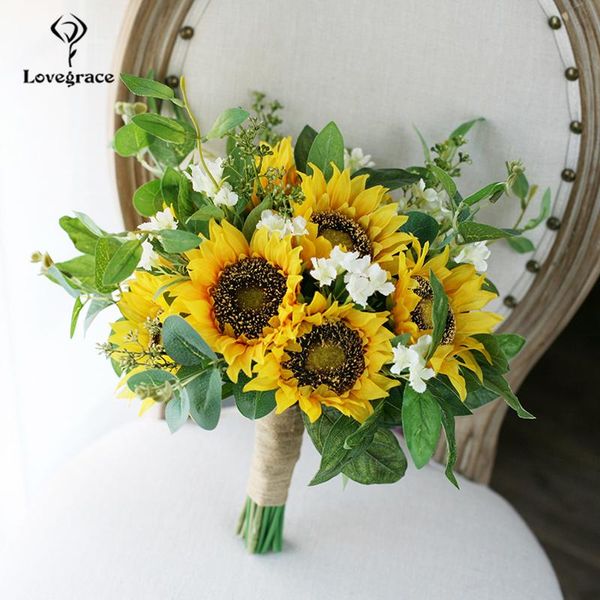 wedding flowers lovegrace sunflower bouquet bride flower artificial silk eucalyptus leaf unique design supply
wedding flowers lovegrace sunflower bouquet bride flower artificial silk eucalyptus leaf unique design supply