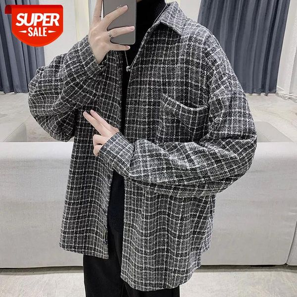 2020 men's lattice printing shirts loose coats black/khaki color long sleeves camisa masculina size -2xl #9q1m, White;black
2020 men's lattice printing shirts loose coats black/khaki color long sleeves camisa masculina size -2xl #9q1m, White;black