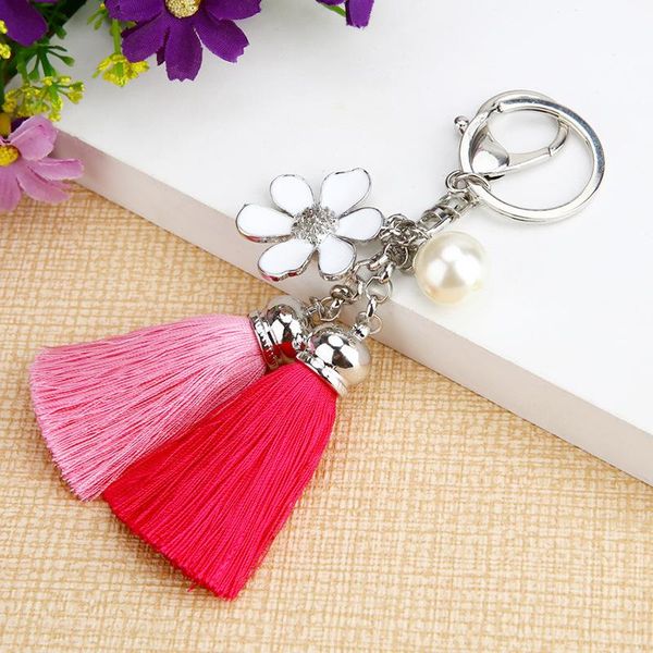 party favor 1pcs cloth flower key ring chiffon tassel car chains lady couple bag fashion charm keychain gift
party favor 1pcs cloth flower key ring chiffon tassel car chains lady couple bag fashion charm keychain gift