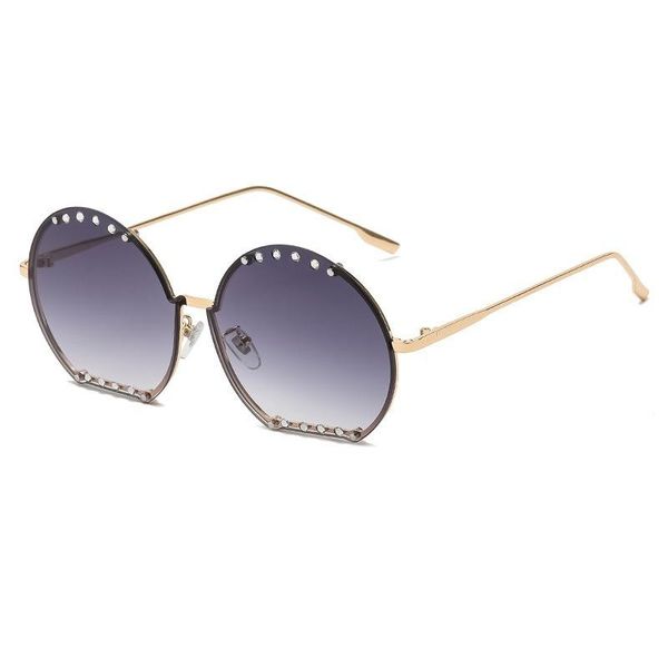 sunglasses 2021 fashion versatile round diamond women's metal personality gradient trend street glasses, White;black
sunglasses 2021 fashion versatile round diamond women's metal personality gradient trend street glasses, White;black