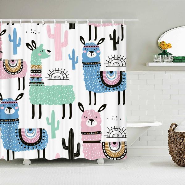 shower curtains waterproof curtain lovely cartoon alpaca polyester fabric bath for bathroom decor with hooks
shower curtains waterproof curtain lovely cartoon alpaca polyester fabric bath for bathroom decor with hooks