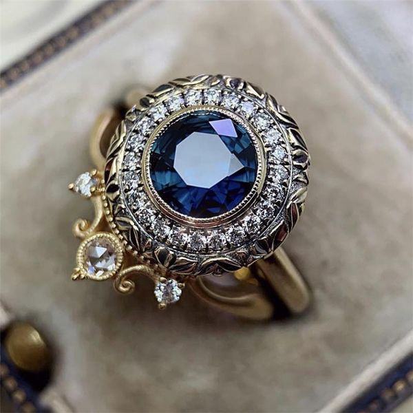 wedding rings wukalo punk vintage big round zircon crystal crown for women luxury hollow out gold color fashion jewelry gift girls, Slivery;golden
wedding rings wukalo punk vintage big round zircon crystal crown for women luxury hollow out gold color fashion jewelry gift girls, Slivery;golden