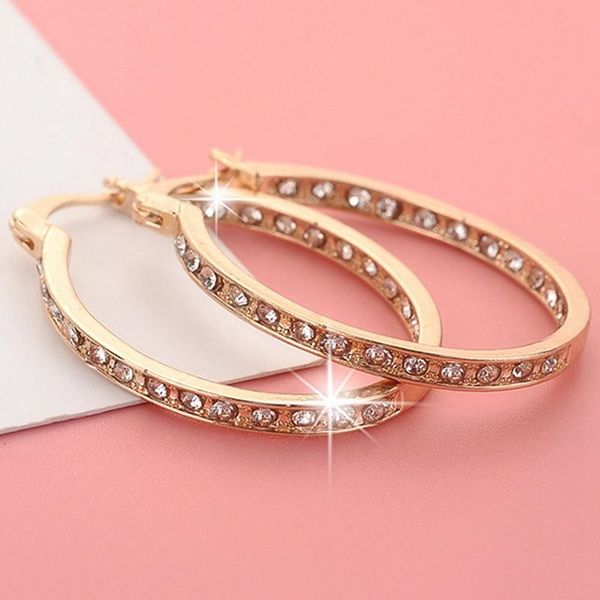 hoop & huggie fashion rhinestone earrings for women statement big /gold round circle loop earring party gift, Golden;silver
hoop & huggie fashion rhinestone earrings for women statement big /gold round circle loop earring party gift, Golden;silver