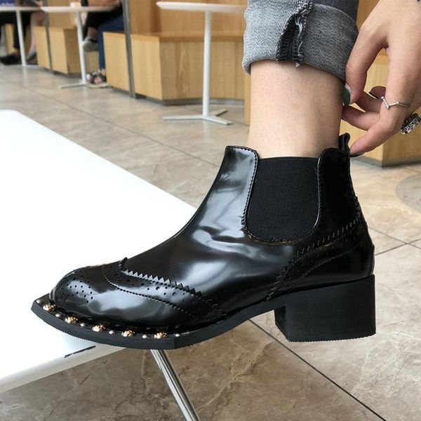boots nice comfortable ankle rain women autumn retro style rivet shoes woman high heels mature female casual jeans boot, Black
boots nice comfortable ankle rain women autumn retro style rivet shoes woman high heels mature female casual jeans boot, Black