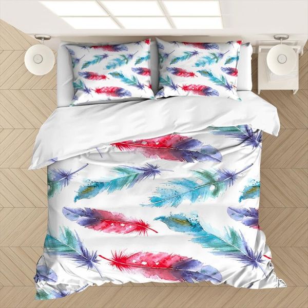 bedding sets white set king size quilt cover feather print for girls used single bed linen duvet kids bedclothes
bedding sets white set king size quilt cover feather print for girls used single bed linen duvet kids bedclothes