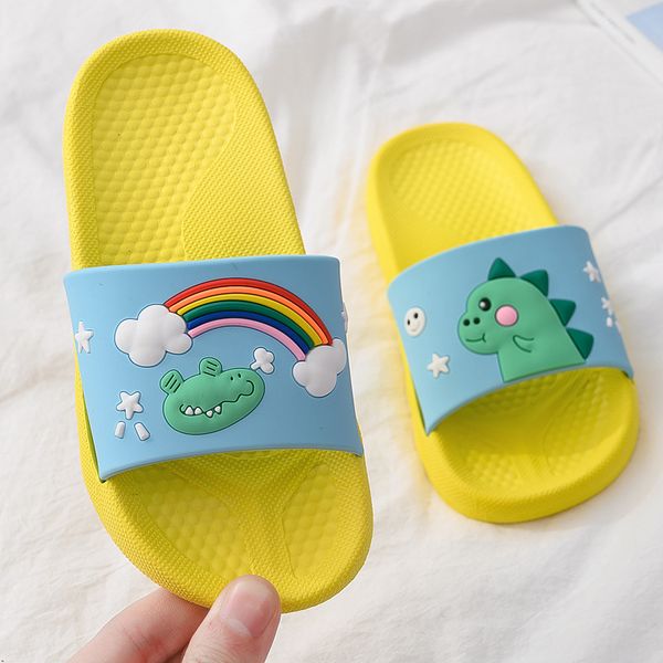 slippers men and women summer children cartoon cute home soft bottom antiskid parents and children wearing sandals, Black 
slippers men and women summer children cartoon cute home soft bottom antiskid parents and children wearing sandals, Black