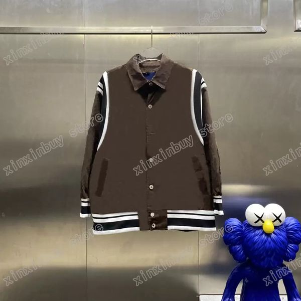 22ss mens designers jackets letter jacquard shoulder stripe letters splicing clothes streetwear coats outerwear hooded men clothing cotton b, Black;brown
22ss mens designers jackets letter jacquard shoulder stripe letters splicing clothes streetwear coats outerwear hooded men clothing cotton b, Black;brown