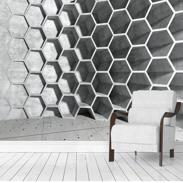 wallpapers custom 3d po mural stereoscopic abstract geometric honeycomb art cement ash room background wall decoration
wallpapers custom 3d po mural stereoscopic abstract geometric honeycomb art cement ash room background wall decoration