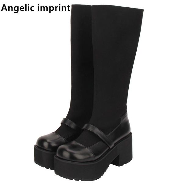 boots angelic imprint handmade mori girl women gothic motorcycle punk lady lolita woman high heels shoes pu and flock 8cm, Black
boots angelic imprint handmade mori girl women gothic motorcycle punk lady lolita woman high heels shoes pu and flock 8cm, Black