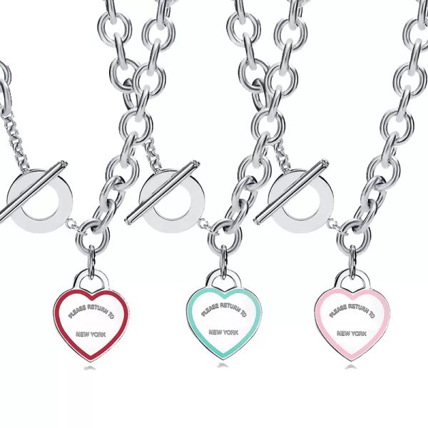 tiff 925 silver korean pin buckle enamel heart necklace female pendant clavicle chain double electroplating thick silver bottom fashion jewe
tiff 925 silver korean pin buckle enamel heart necklace female pendant clavicle chain double electroplating thick silver bottom fashion jewe