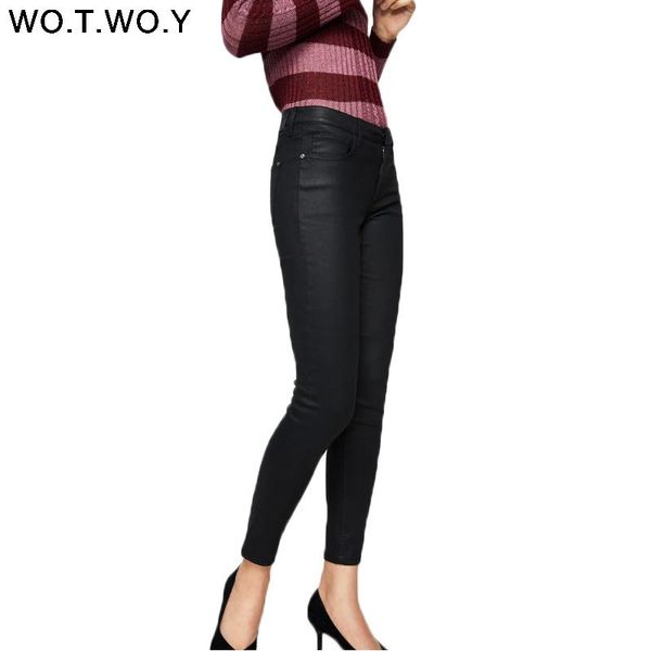 women's pants & capris wotwoy skinny high waist women 2021 causal black trousers summer pencil cotton stretch pantalon femme, Black;white
women's pants & capris wotwoy skinny high waist women 2021 causal black trousers summer pencil cotton stretch pantalon femme, Black;white