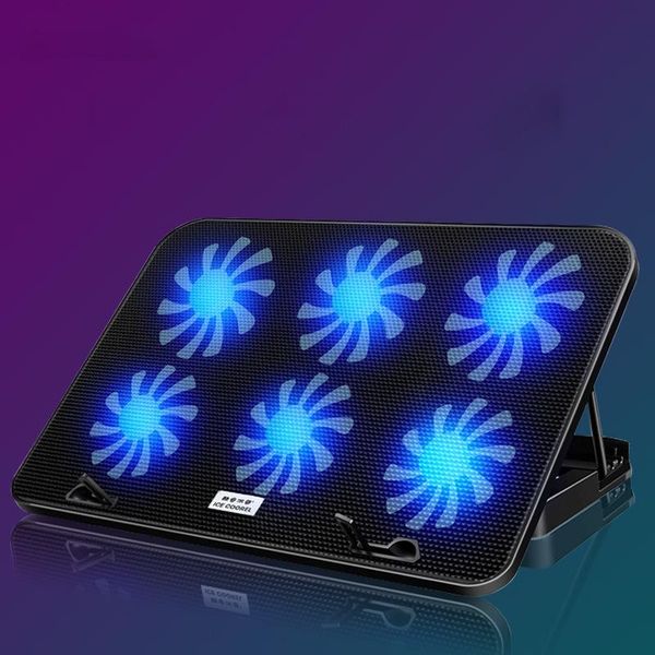 gaming lapcooler notebook cooling pad 6 silent led fans powerful air flow portable adjustable stand 2 usb ports pads
gaming lapcooler notebook cooling pad 6 silent led fans powerful air flow portable adjustable stand 2 usb ports pads