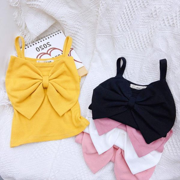 cute girls vest t shirt toddler kids square neck big bowknot cotton knitted sling tank crop tees children clothes, Blue 
cute girls vest t shirt toddler kids square neck big bowknot cotton knitted sling tank crop tees children clothes, Blue