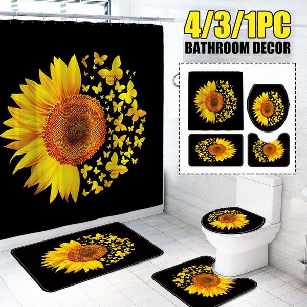 shower curtains sunflower black beautiful flowers 3d print toilet cover bath mat non-slip rug set bathroom curtain with 12 hooks
shower curtains sunflower black beautiful flowers 3d print toilet cover bath mat non-slip rug set bathroom curtain with 12 hooks