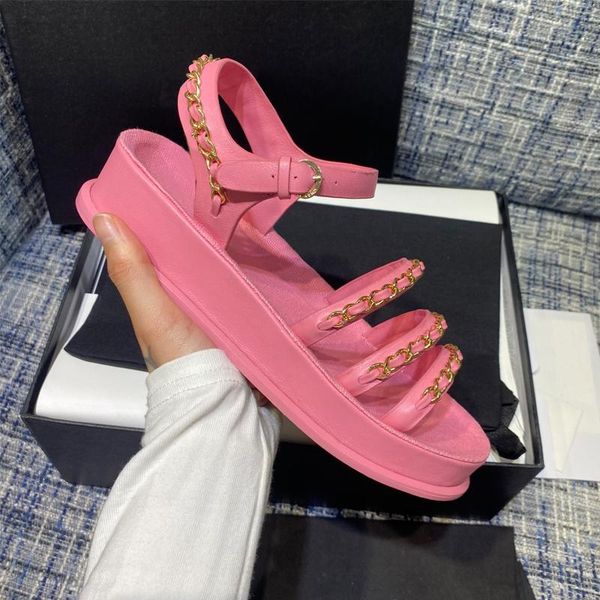 women's golden chain sandals open toe shoes fashionable and elegant platform summer women 2021 boots, Black
women's golden chain sandals open toe shoes fashionable and elegant platform summer women 2021 boots, Black
