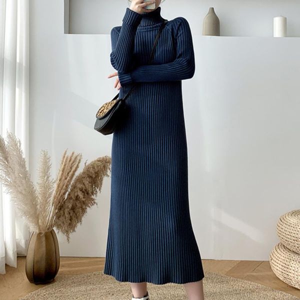 casual dresses autumn winter high-neck knitted dress women padded base mid-length sweater skirt blue apricot black slim clothing, Black;gray
casual dresses autumn winter high-neck knitted dress women padded base mid-length sweater skirt blue apricot black slim clothing, Black;gray