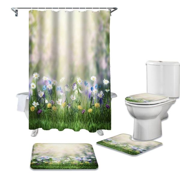 shower curtains spring green meadow wildflower sunlight curtain sets non-slip rugs toilet lid cover and bath mat bathroom set
shower curtains spring green meadow wildflower sunlight curtain sets non-slip rugs toilet lid cover and bath mat bathroom set