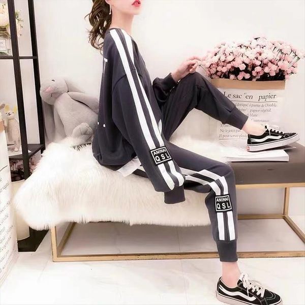 fashion tracksuit hipster loose long womenpant sleeved sweater and casual two piece set woman autumn winter suits, White
fashion tracksuit hipster loose long womenpant sleeved sweater and casual two piece set woman autumn winter suits, White