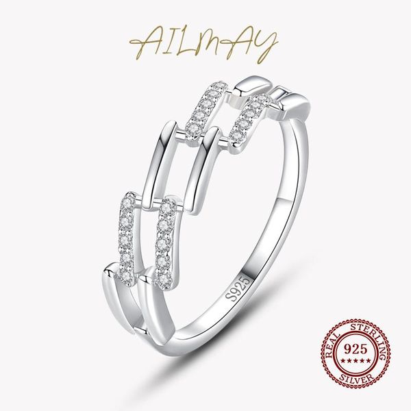 cluster rings ailmay silver geometric design ring 925 sterling fashionc clear cz finger for women girls party accessories jewelry, Golden;silver
cluster rings ailmay silver geometric design ring 925 sterling fashionc clear cz finger for women girls party accessories jewelry, Golden;silver