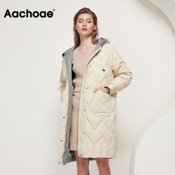 aachoae thick warm patchwork hooded coat women elegant pockets winter long coats ladies long sleeve zipper up down jacket 210413, Black
aachoae thick warm patchwork hooded coat women elegant pockets winter long coats ladies long sleeve zipper up down jacket 210413, Black