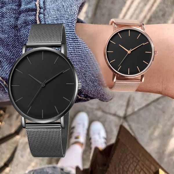 wristwatches minimalist men's watches fashion womens stainless steel mesh belt 40mm alloy dial luxury sports watch military clock, Slivery;brown
wristwatches minimalist men's watches fashion womens stainless steel mesh belt 40mm alloy dial luxury sports watch military clock, Slivery;brown