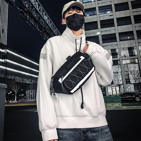 waist bags 2021 reflective strap men street chest bag high-quality women trendy large space travel shoulder messenger pack g219
waist bags 2021 reflective strap men street chest bag high-quality women trendy large space travel shoulder messenger pack g219