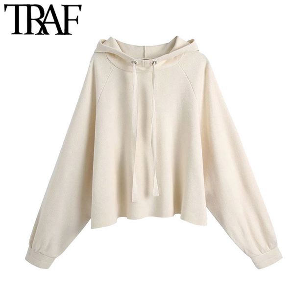 women fashion oversized with drawstring hooded knitted sweatshirt vintage long sleeve female pullovers chic 210507, Black
women fashion oversized with drawstring hooded knitted sweatshirt vintage long sleeve female pullovers chic 210507, Black