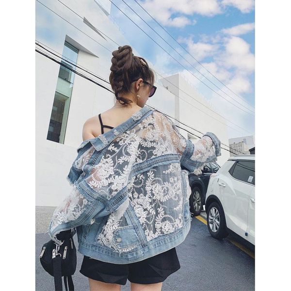 women's jackets jacket jean women embroidery hole lace floral stitching denim fashion hollow out eetwear coat, Black;brown
women's jackets jacket jean women embroidery hole lace floral stitching denim fashion hollow out eetwear coat, Black;brown
