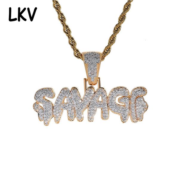 rap personality savage letter pendant 18k gold plated hiphop hip hop zircon necklace, Silver
rap personality savage letter pendant 18k gold plated hiphop hip hop zircon necklace, Silver