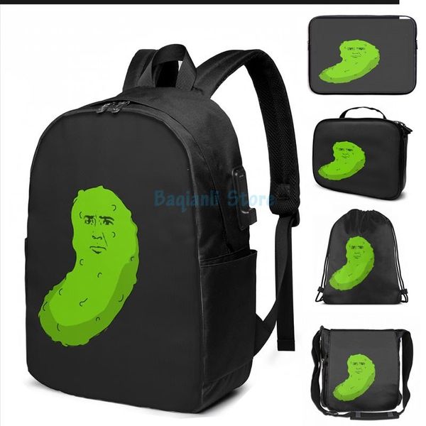 funny graphic print pickleous cage usb charge backpack men school bags women bag travel laptop
funny graphic print pickleous cage usb charge backpack men school bags women bag travel laptop