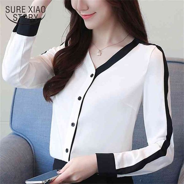 fashion woman blouses chiffon shirt woman's long sleeve autumn office lady patchwork women and 1045 40 210506, White
fashion woman blouses chiffon shirt woman's long sleeve autumn office lady patchwork women and 1045 40 210506, White