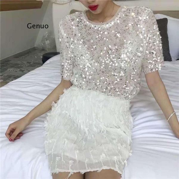 women's t-shirt arrival solid o-neck loose short sleeve casual fashion summer women sequined white t shirts
women's t-shirt arrival solid o-neck loose short sleeve casual fashion summer women sequined white t shirts