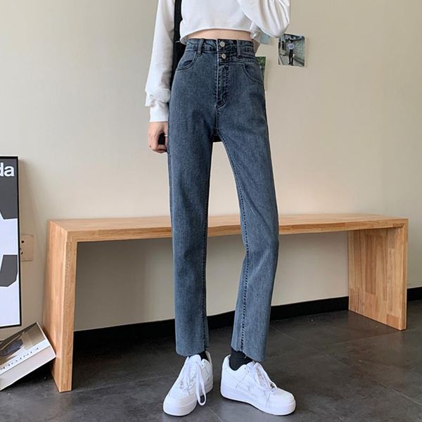 women's jeans high waist straight tube women's clothing spring and autumn 2021 small man is thin versatile, nine point pants, Blue
women's jeans high waist straight tube women's clothing spring and autumn 2021 small man is thin versatile, nine point pants, Blue