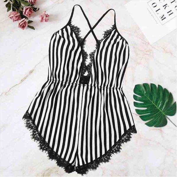 striped bodycon rompers womens jumpsuit shorts women clothes elastic body overalls club playsuit sleepwear hb176, Black;white
striped bodycon rompers womens jumpsuit shorts women clothes elastic body overalls club playsuit sleepwear hb176, Black;white