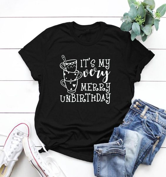 it's my very merry unbirthday tee ladys birthday party casual funny teacup graphic female t shirt women movie fashion women's t-s, White
it's my very merry unbirthday tee ladys birthday party casual funny teacup graphic female t shirt women movie fashion women's t-s, White