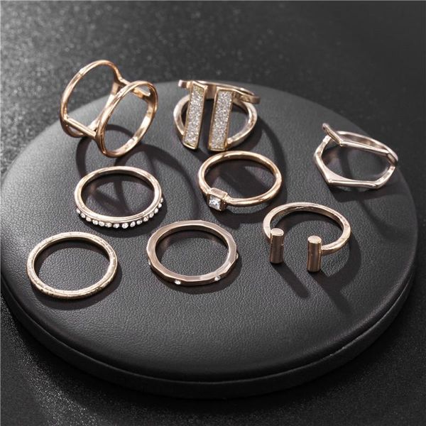 wedding rings 8 pcs/set geometry rose gold color set for women handmade crytsal finger ring female jewelry gifts, Slivery;golden
wedding rings 8 pcs/set geometry rose gold color set for women handmade crytsal finger ring female jewelry gifts, Slivery;golden
