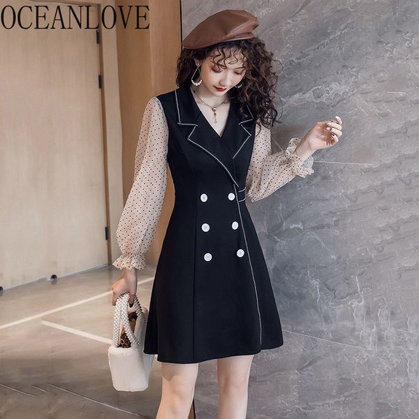fashion vestidos spring long sleeve notched collar elegant women dresses double breasted black mini dress 14165 210415, Black;gray
fashion vestidos spring long sleeve notched collar elegant women dresses double breasted black mini dress 14165 210415, Black;gray