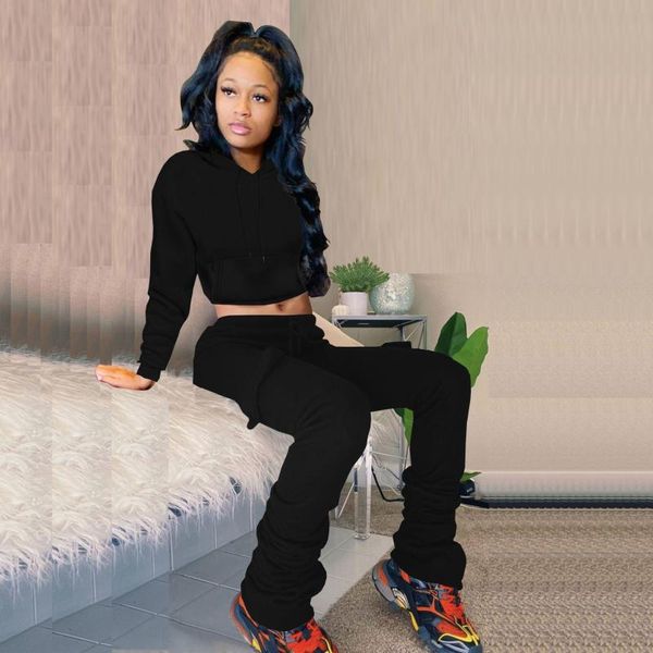 women's two piece pants solid color tracksuit women outfits matching sets long sleeve hoodies sweatshirts stacked jogger suits fall 202, White
women's two piece pants solid color tracksuit women outfits matching sets long sleeve hoodies sweatshirts stacked jogger suits fall 202, White
