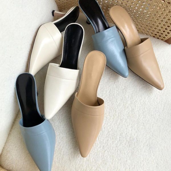 sandals maxdutti women shoes ins blooger england style genuine leather party woman mules slippers, Black
sandals maxdutti women shoes ins blooger england style genuine leather party woman mules slippers, Black