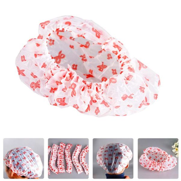 shower caps 1 set 100pcs disposable bath bathing (assorted color) 
shower caps 1 set 100pcs disposable bath bathing (assorted color)